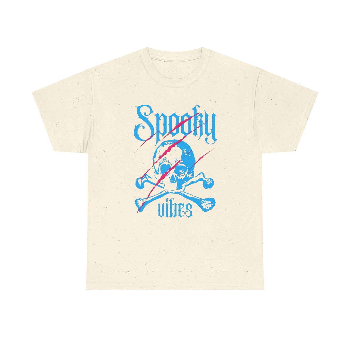 Spooky Vibes Graphic T Shirt NEW Unisex Heavy Cotton Tee