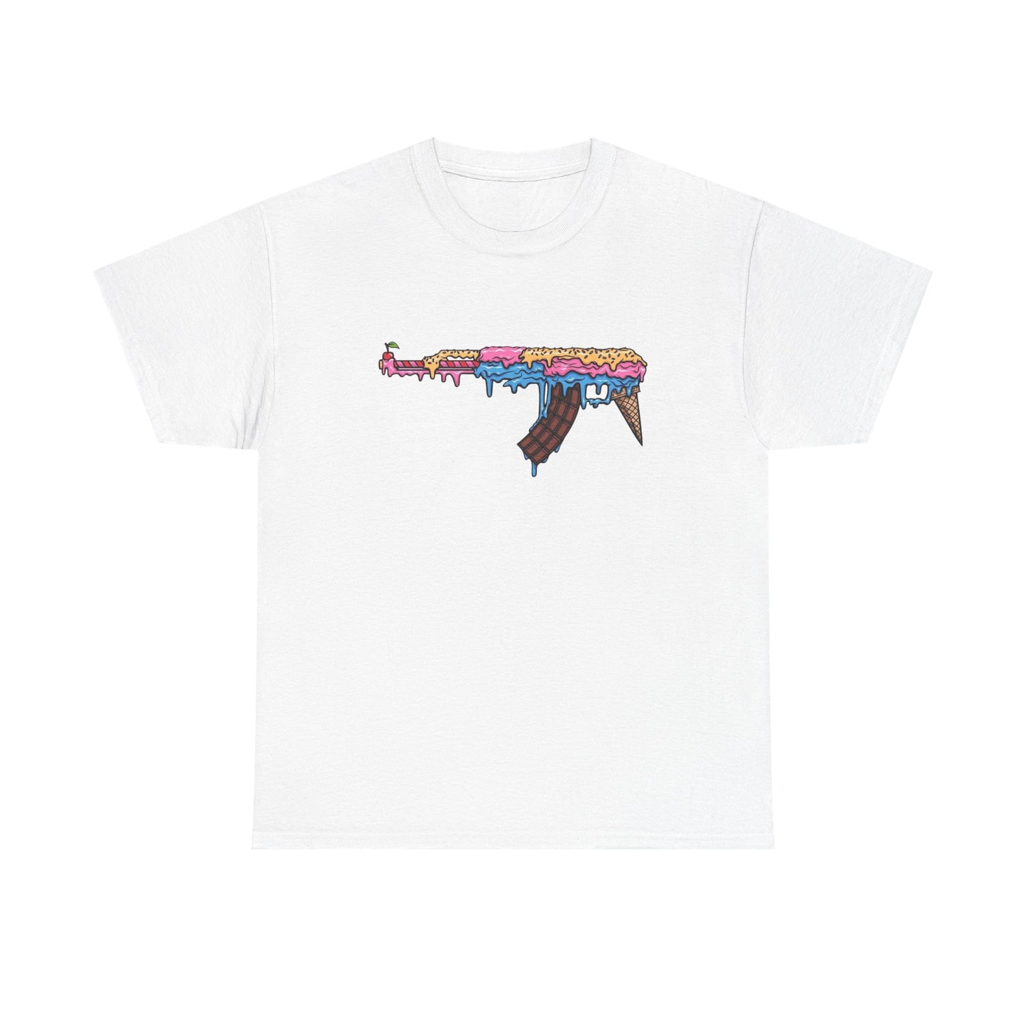 Ice Cream Ak 47 T Shirt Unisex Heavy Cotton Tee