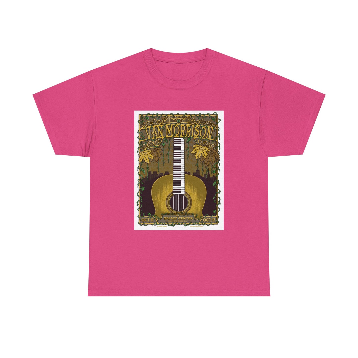 Van Morrison Tshirt Classic Rock Merch Graphic Retro Unisex Heavy Cotton Tee