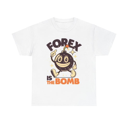 Forex Is The Bomb Tshirt Trading Bitcoin Graphic Unisex Heavy Cotton Tee