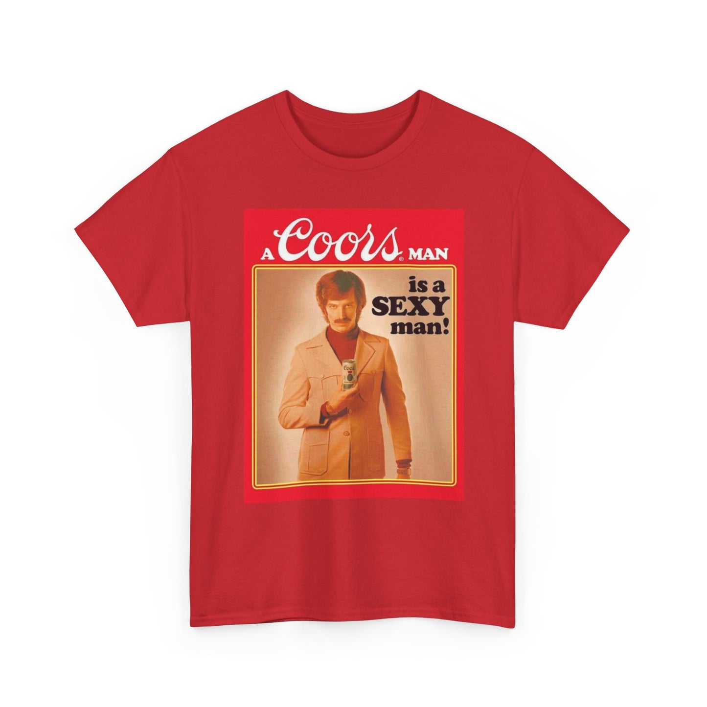 Coors Shirt Vintage Poster Retro Graphic 80s Art Beer Unisex Heavy Cotton Tee