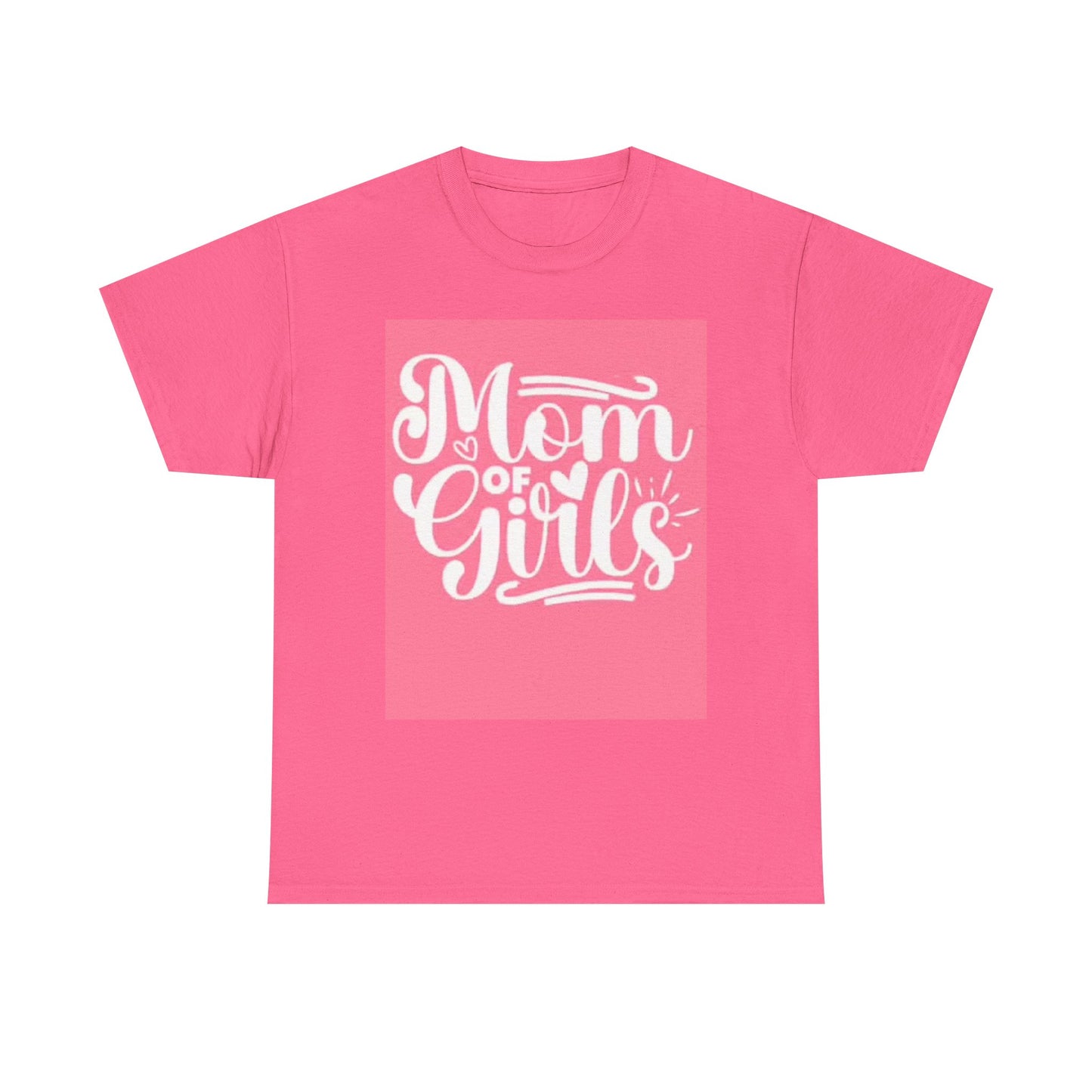 Girl Mom Graphic T Shirt Funny Mommy Cute Unisex Heavy Cotton Tee