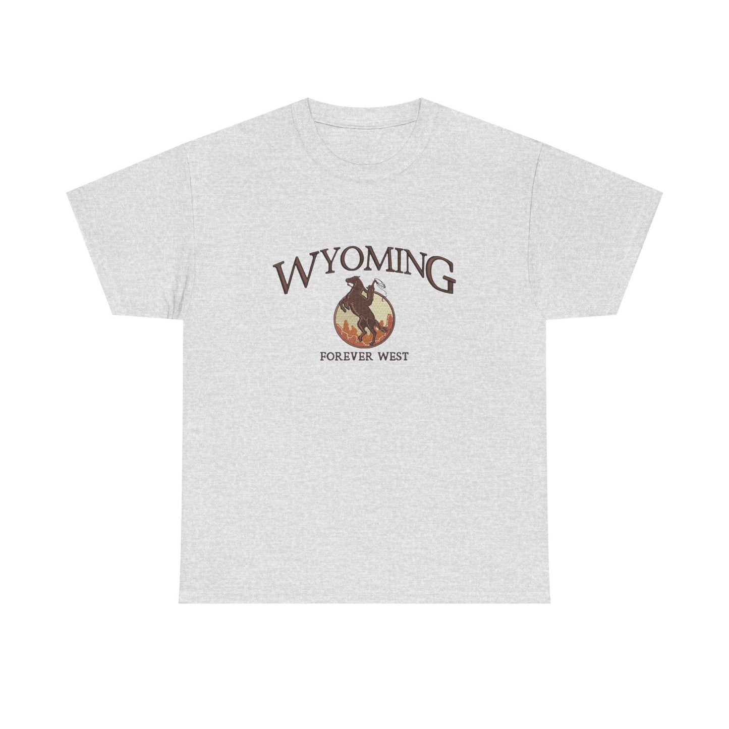 Wyoming Forever West Graphic T Shirt NEW Unisex Heavy Cotton Tee