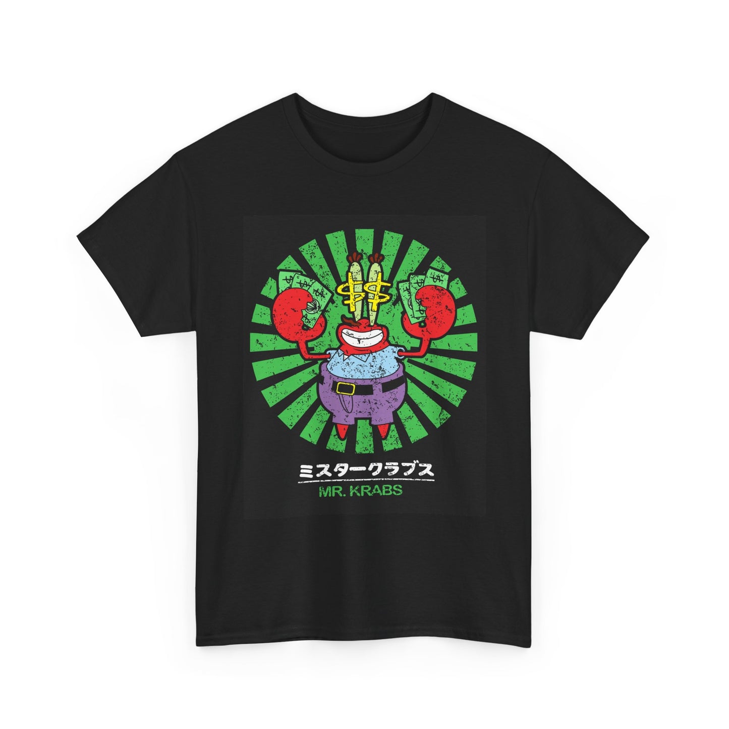 Mr Krabs Graphic T Shirt Funny Cartoon Unisex Heavy Cotton Tee