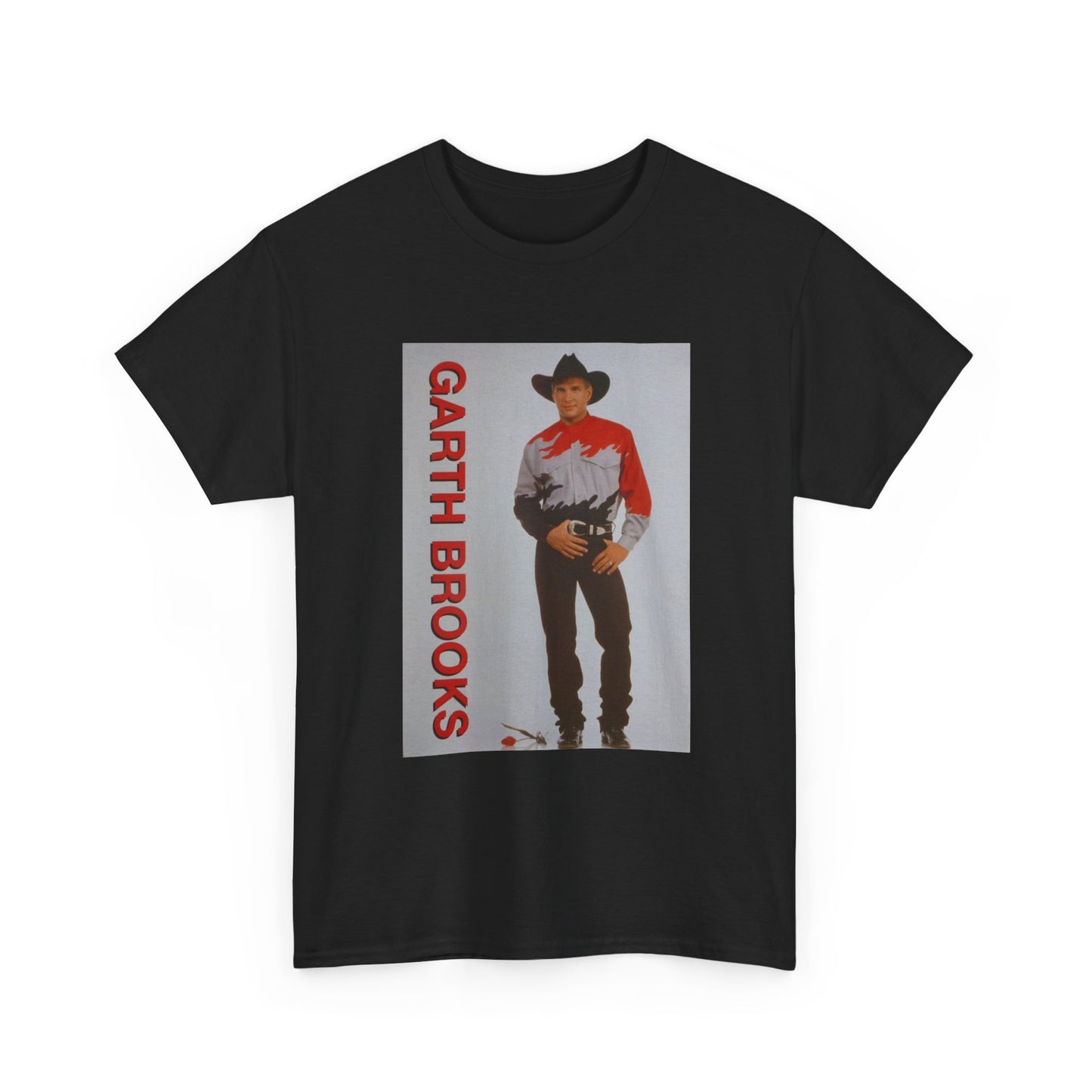 Garth Brooks Tshirt Retro Country Short Sleeve Unisex Heavy Cotton Tee New Tour