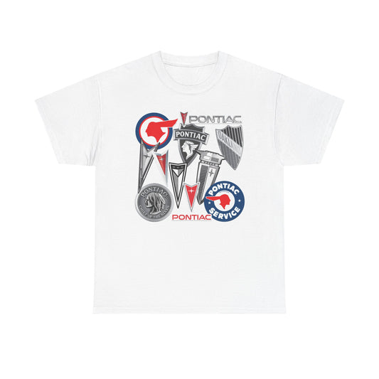 Pontiac Graphic T Shirt Vintage Retro Logo Unisex Heavy Cotton Tee