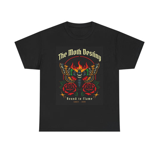 Moth Butterfly Street Wear Apparel Graphic T Shirt Unisex Heavy Cotton Tee