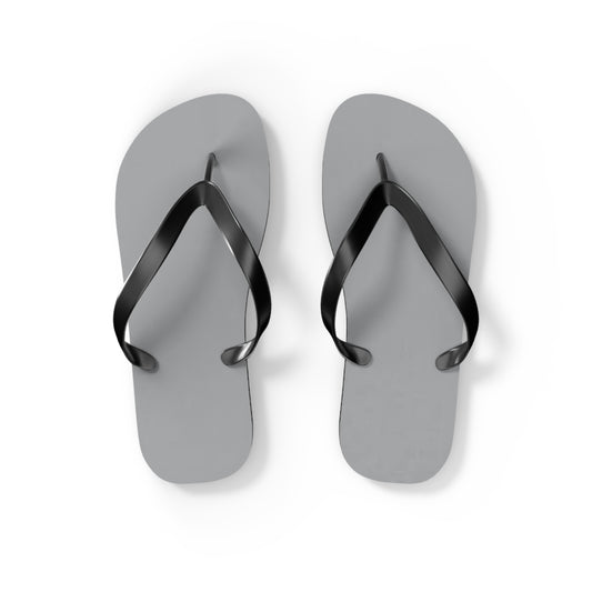 Gray Summer Sandals, Beach Shoes, Vacation Flip Flops, Pool Slides, Comfortable