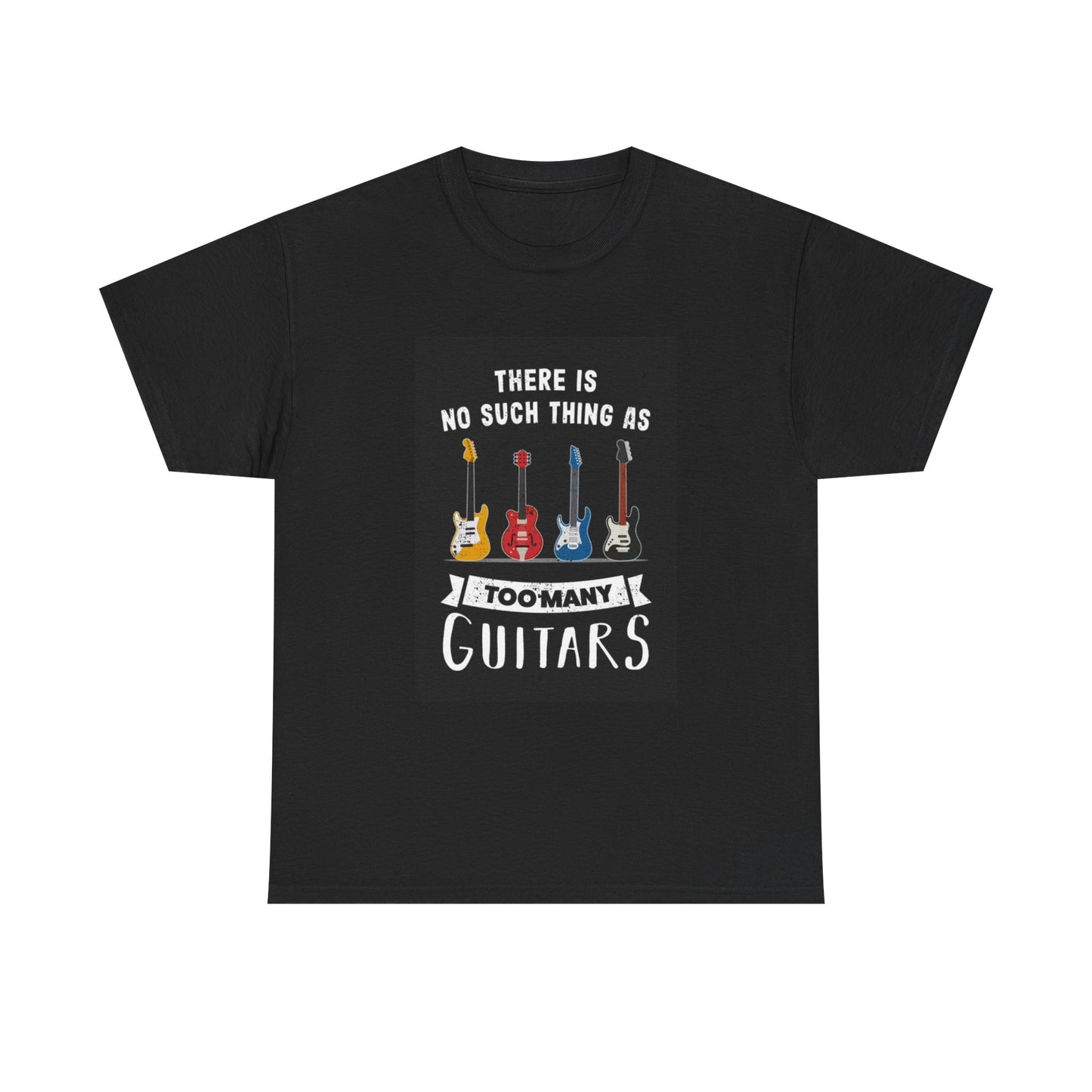 Guitar T-shirt music class perfect gift retro guitar collection Heavy Cotton Tee