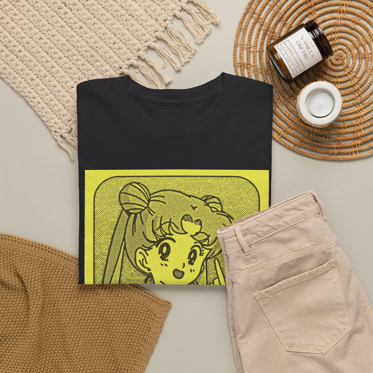 Anime Girl See You in Hell Graphic T-Shirt Men's Graphic Tee