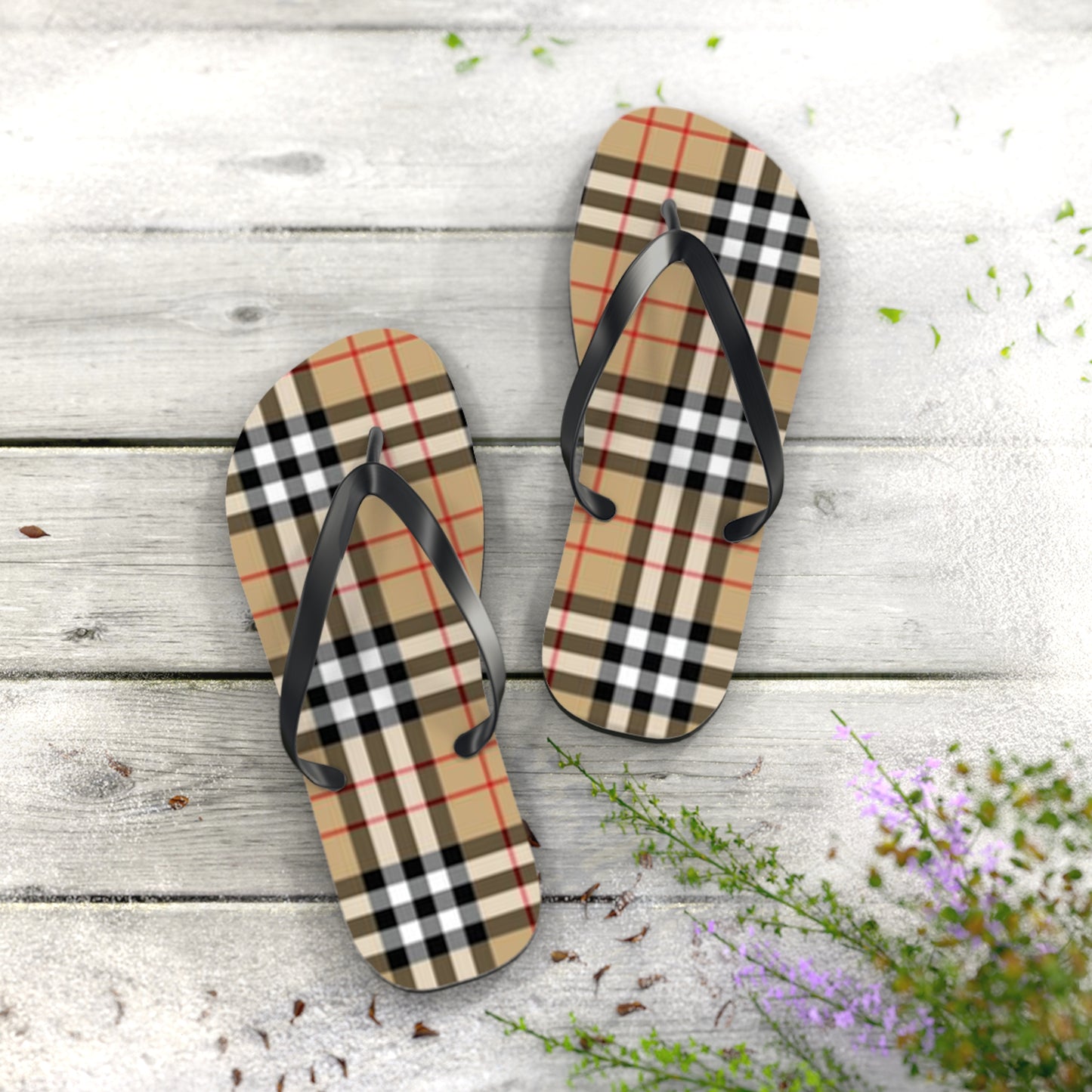 Monogram Print Sandals, Beach Shoes, Vacation Flip Flops, Pool Slides