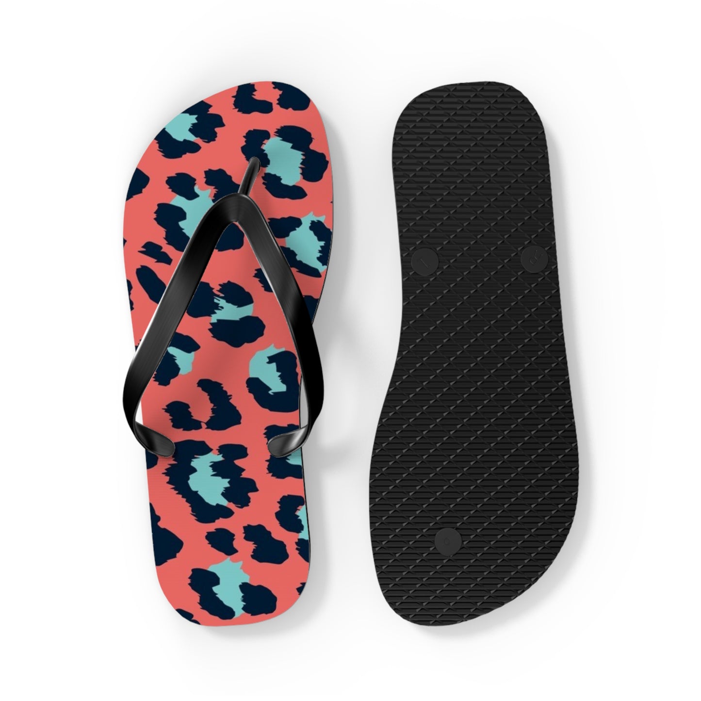 Cheetah Multi Color Beach Sandals, Slides for Summer, Flip Flops