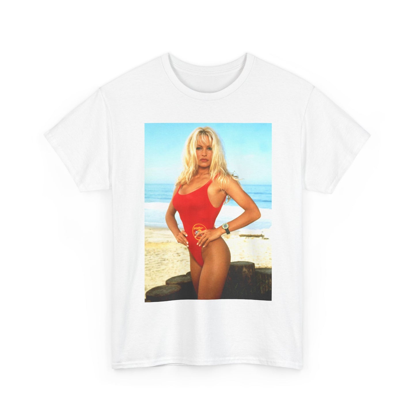 Baywatch beach pam Anderson vintage 90s Heavy Cotton Tee