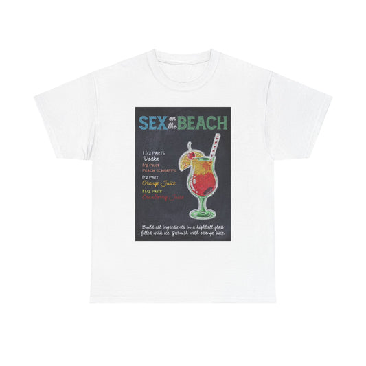 Sex On The Beach Graphic T Shirt Bar Drunks Vacation Unisex Heavy Cotton Tee