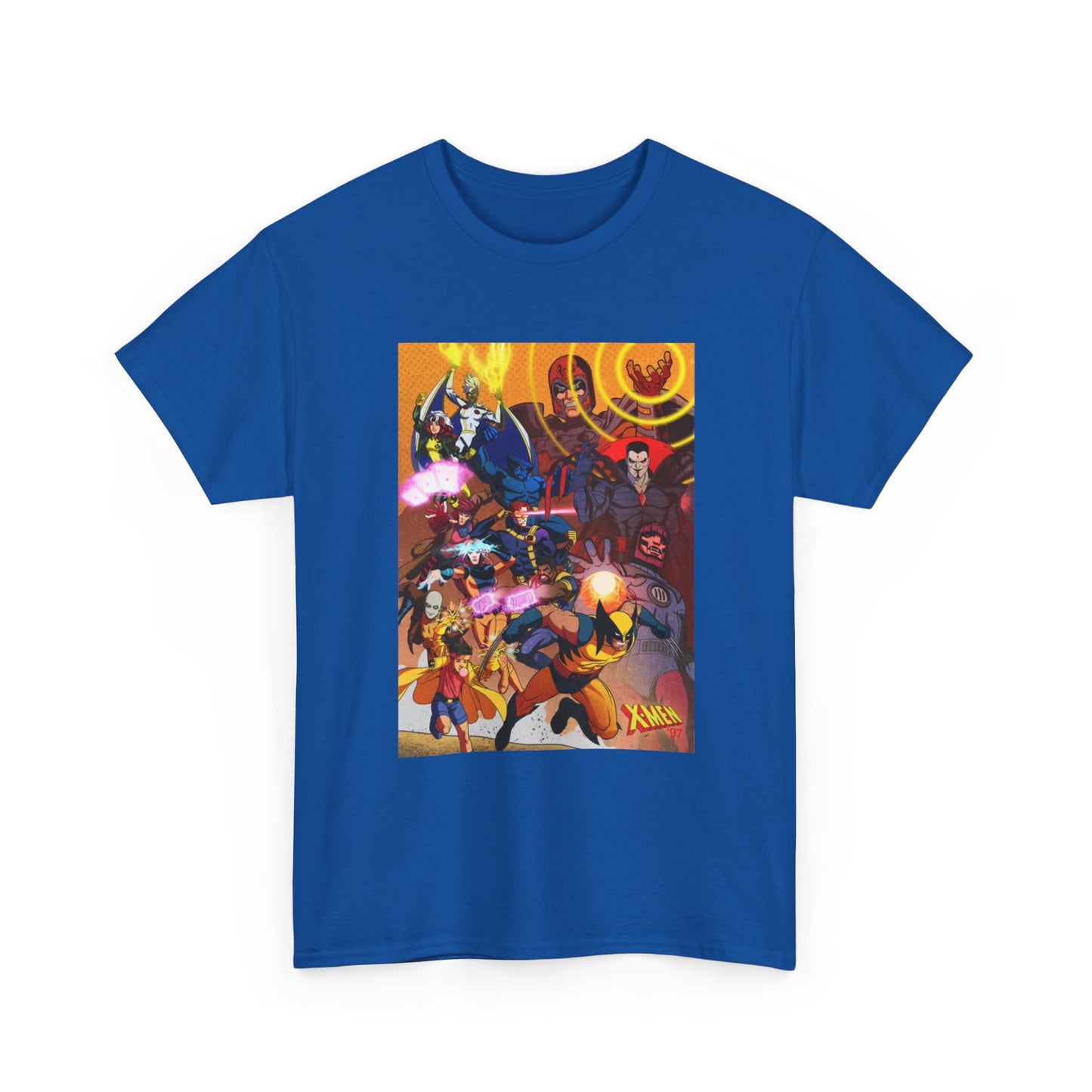Cartoon Graphic Tee Xmen Comic Book Retro Vintage Tee Unisex Heavy Cotton Tee