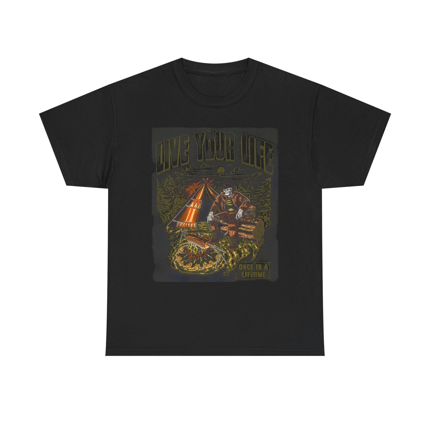 Live Your Life Graphic T Shirt Unisex Cotton Tee Gift NEW