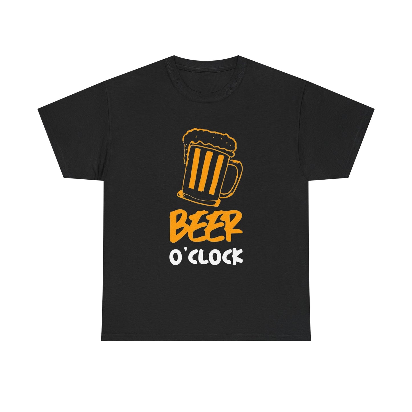 Its Beer O Clock Graphic T Shirt ADULT Unisex Heavy Cotton Tee