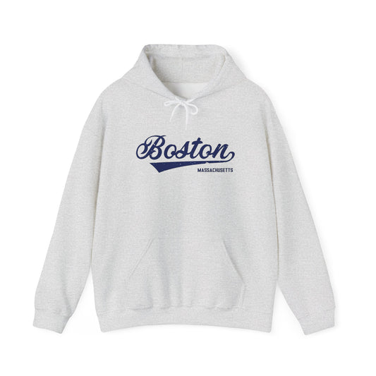 Boston Massachusetts Logo Graphic Hoodie NEW Heavy Blend Hooded Sweatshirt