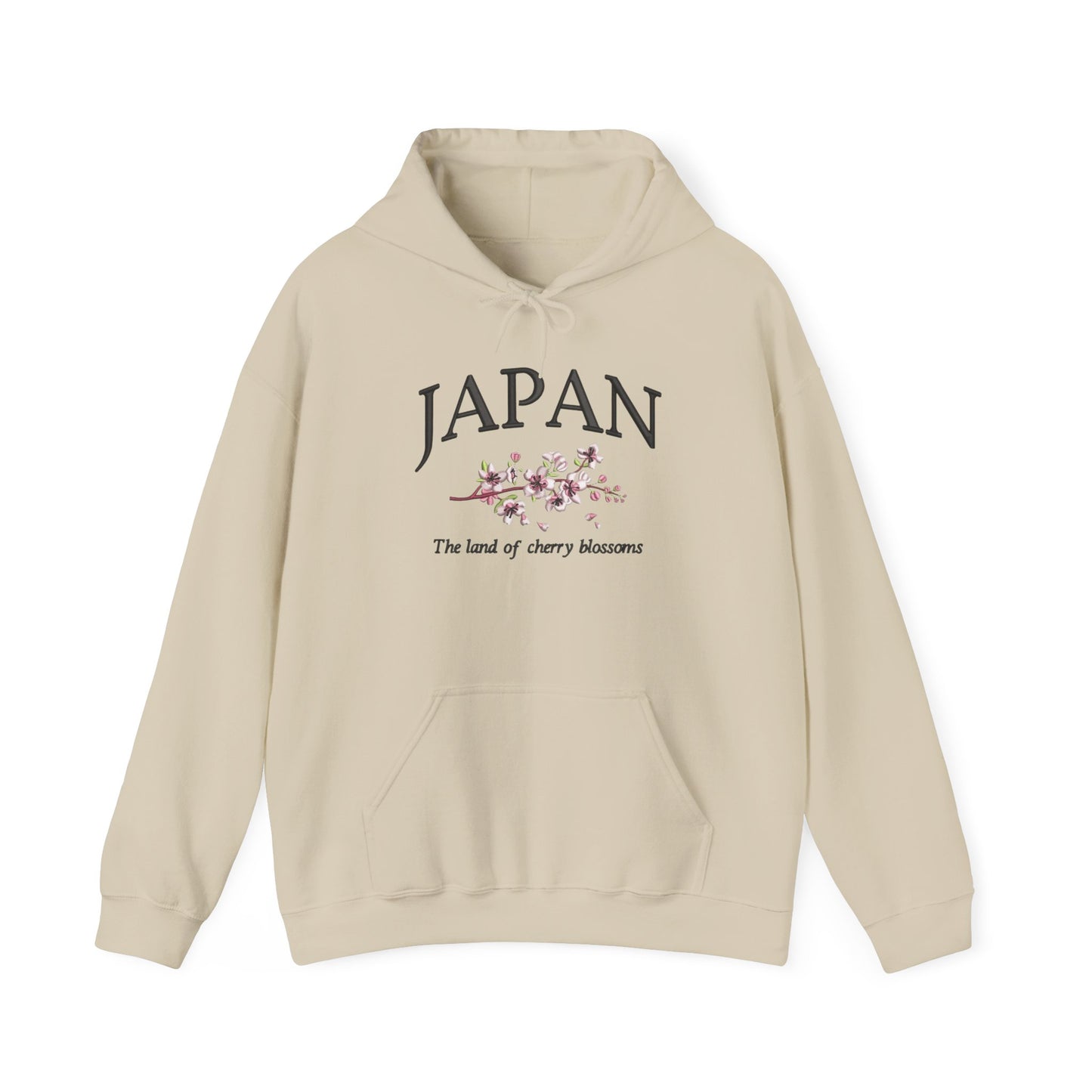 Japan The Land Of The Cherry Blossoms Graphic Hoodie Heavy Blend Sweatshirt NEW