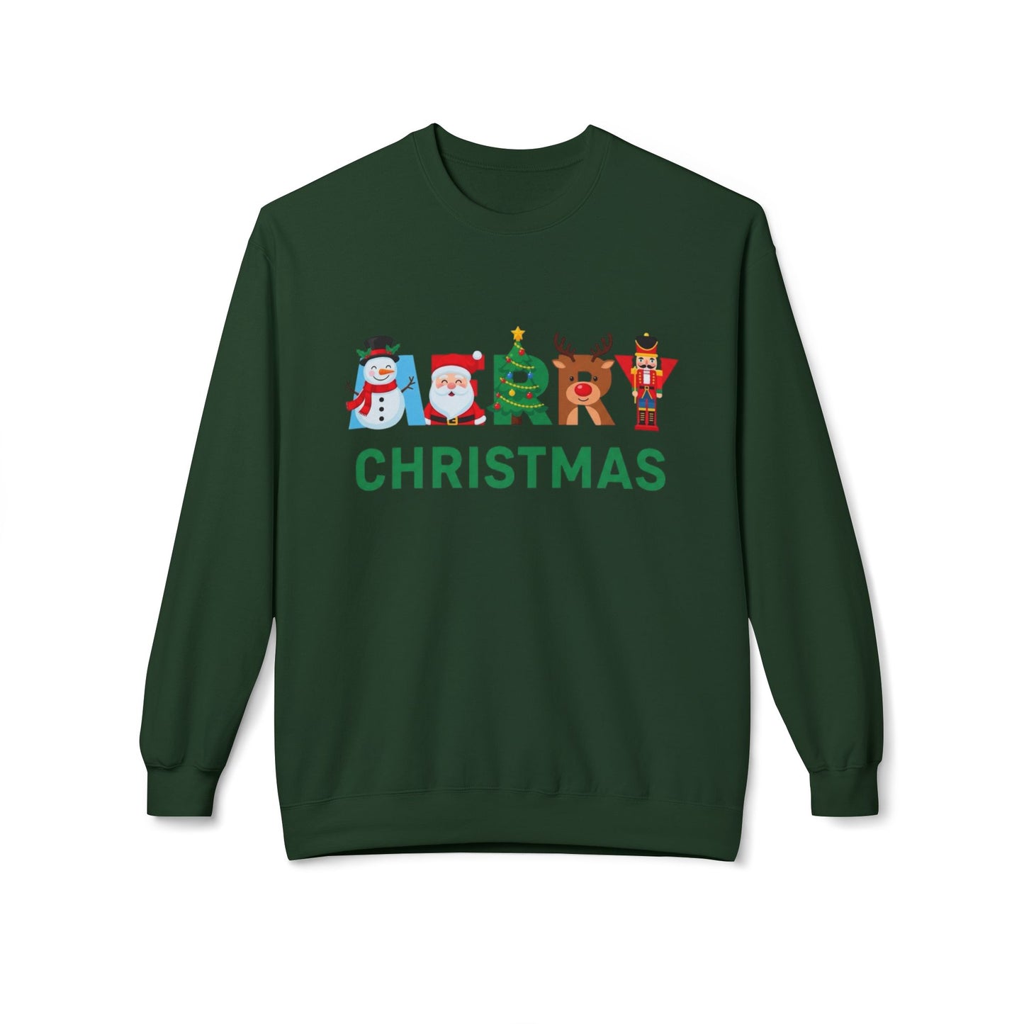 Merry Christmas Ornaments Sweater NEW Unisex Fleece Crewneck Sweatshirt