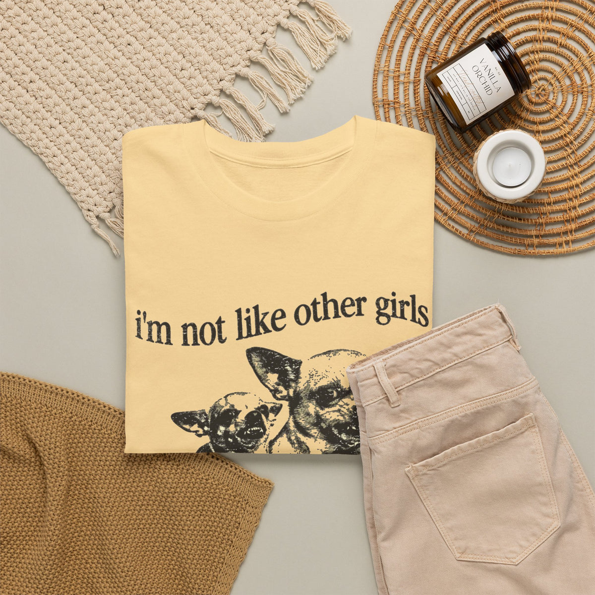 I'm Not Like Other Girls I'm Worse Chihuahua Meme T-Shirt Men's Graphic Tee