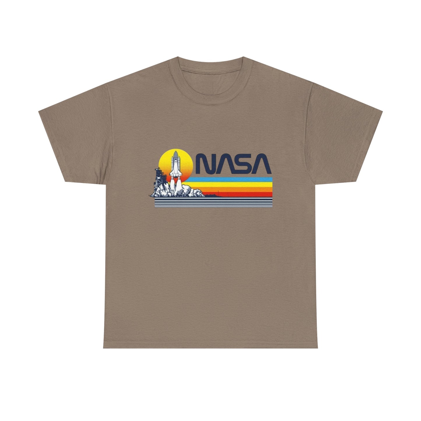 Space Station Graphic T Shirt Unisex Heavy Cotton Tee