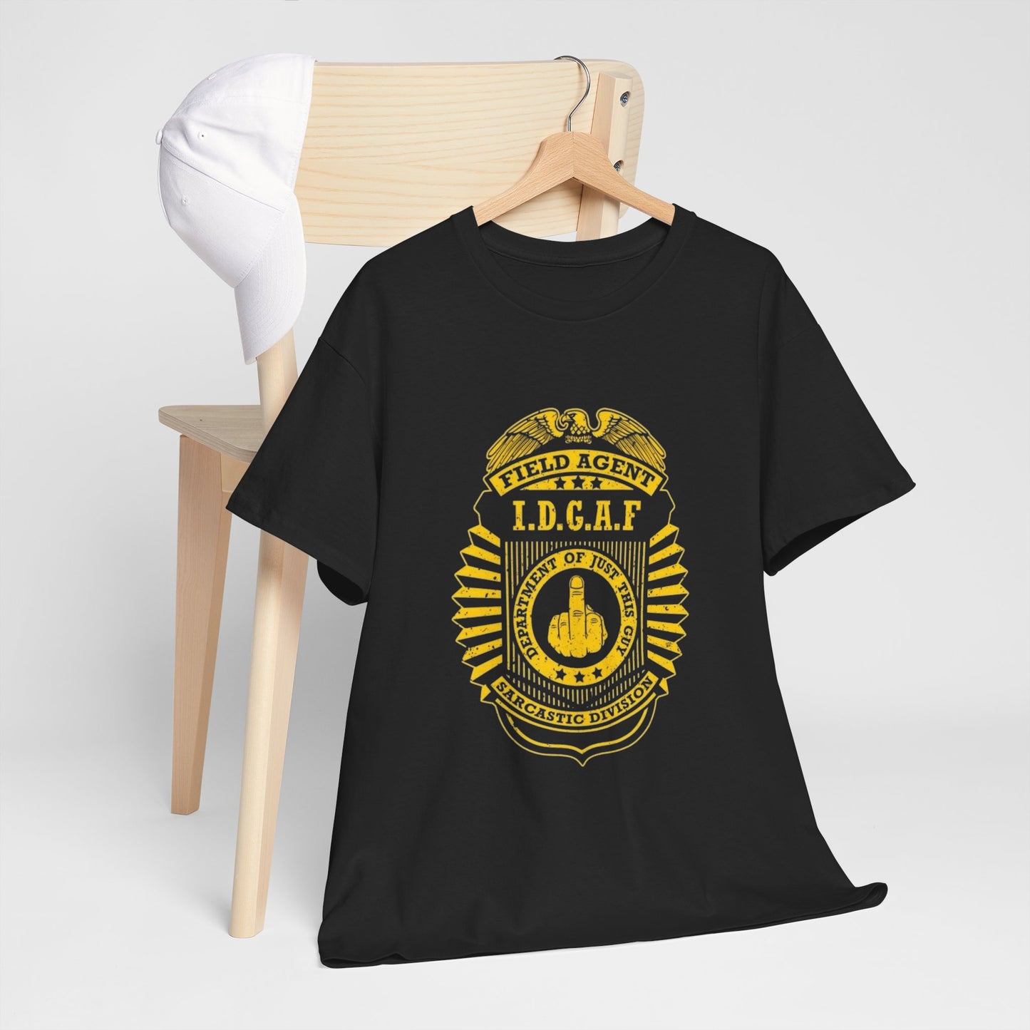 Sarcastic Field Agent Funny Jokes Graphic T Shirt Unisex Heavy Cotton Tee