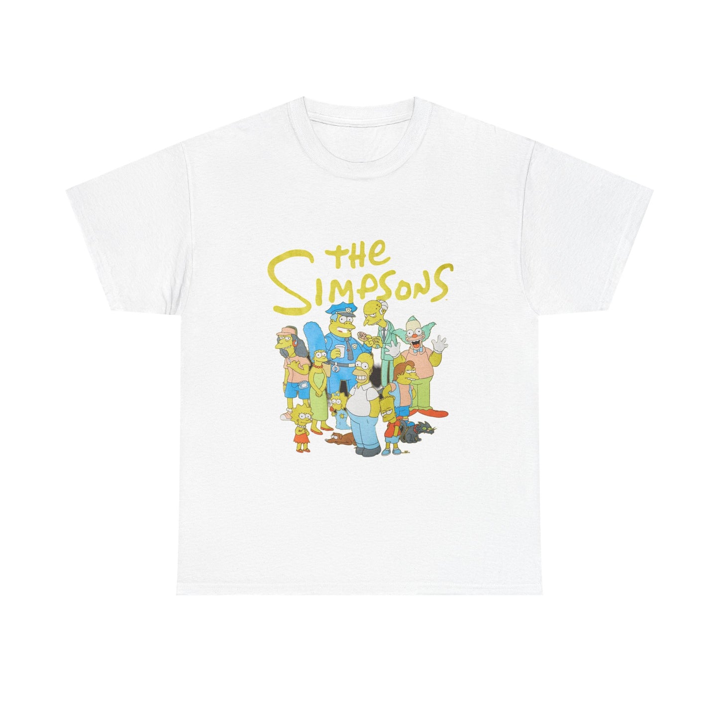 The Simpsons T-shirt vintage retro art PlayStation graphic Heavy Cotton Tee