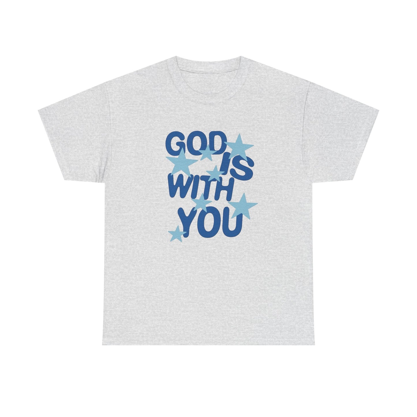 God Is With You Graphic T Shirt NEW Vintage Unisex Heavy Cotton Tee