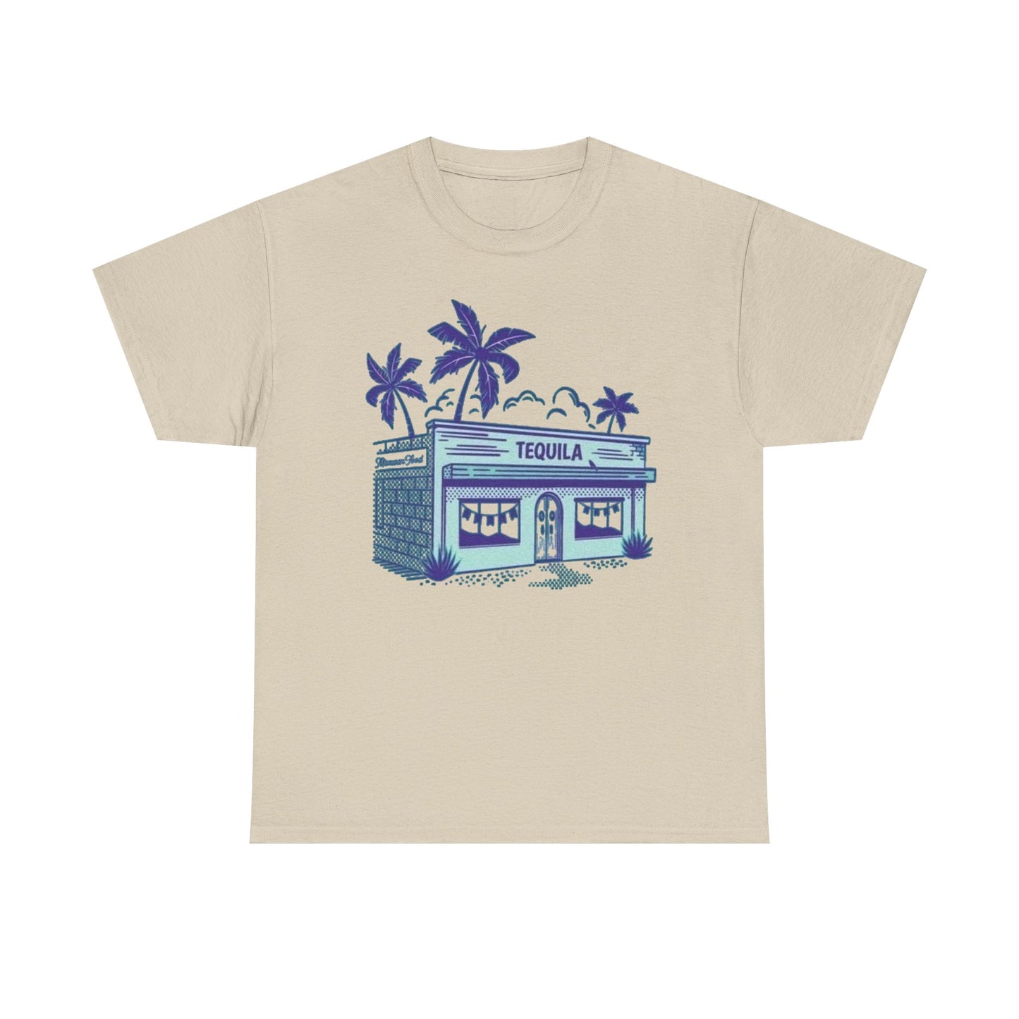 Tequila Bar Retro Graphic T Shirt NEW Vintage Unisex Heavy Cotton Tee