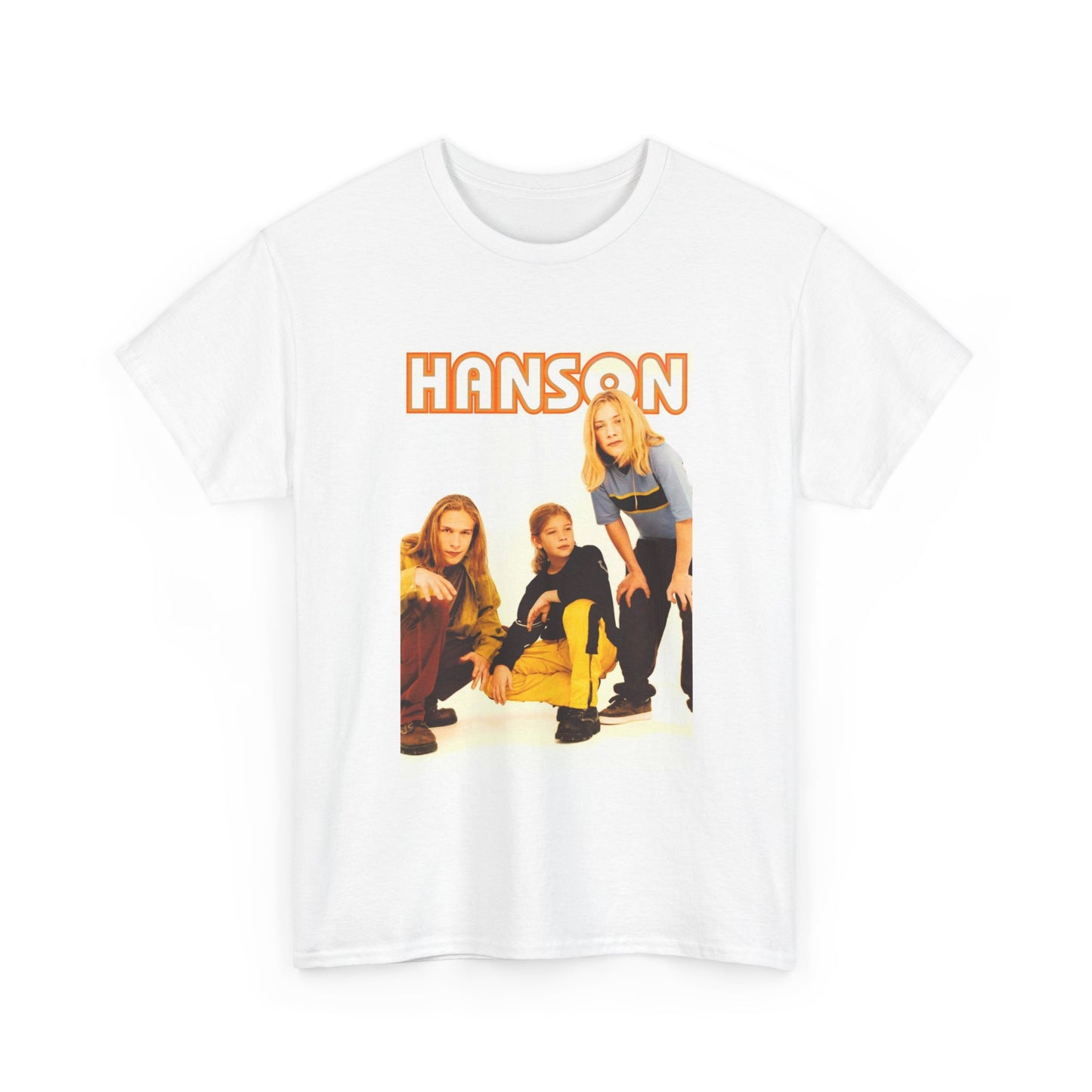 Hanson Tshirt Vintage Boy band 90s retro kids Unisex Heavy Cotton Tee backstreet
