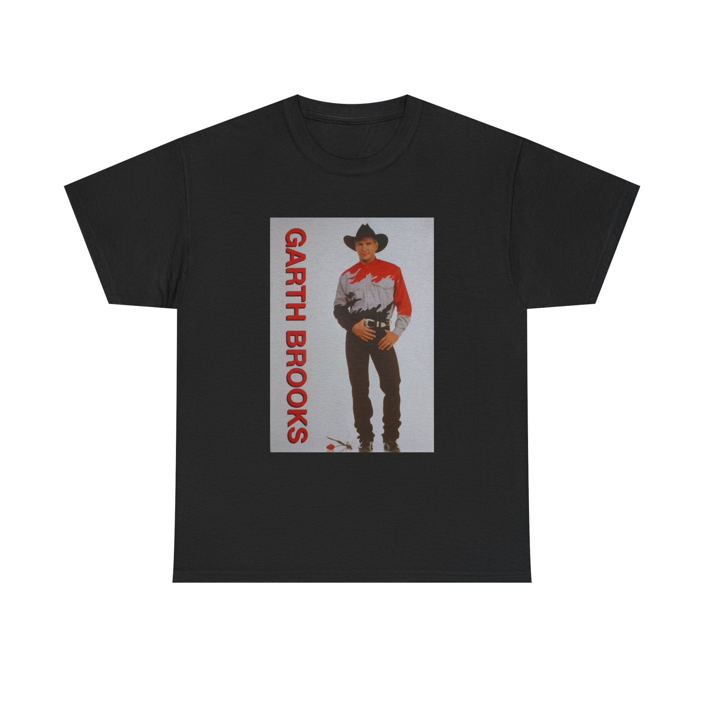 Garth Brooks Tshirt Retro Country Short Sleeve Unisex Heavy Cotton Tee New Tour