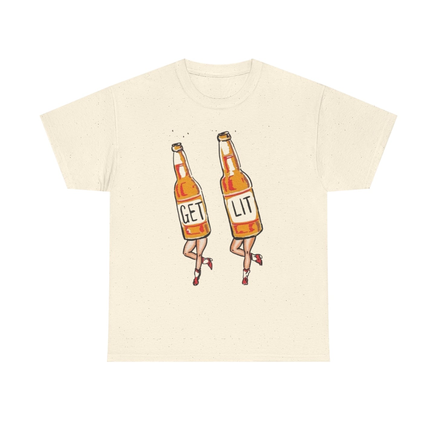 Get Lit Funny Beers Graphic T Shirt NEW ADULT Tee