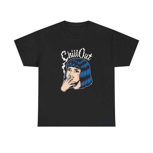 Chill Out Smoking Kills Graphic T Shirt Heavy Cotton Tee NEW ADULT UNISEX