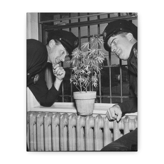 Reefer Madness Vintage Photo Weed Police Funny Matte Canvas, Stretched, 1.25"