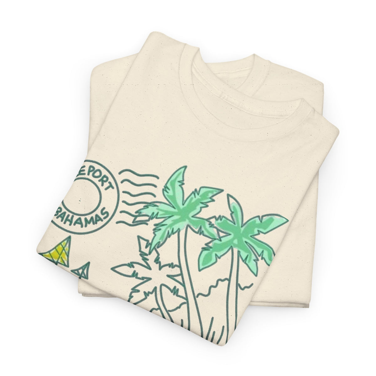 Bahamas Palm Tree Island Graphic T-Shirt Men's Graphic Tee