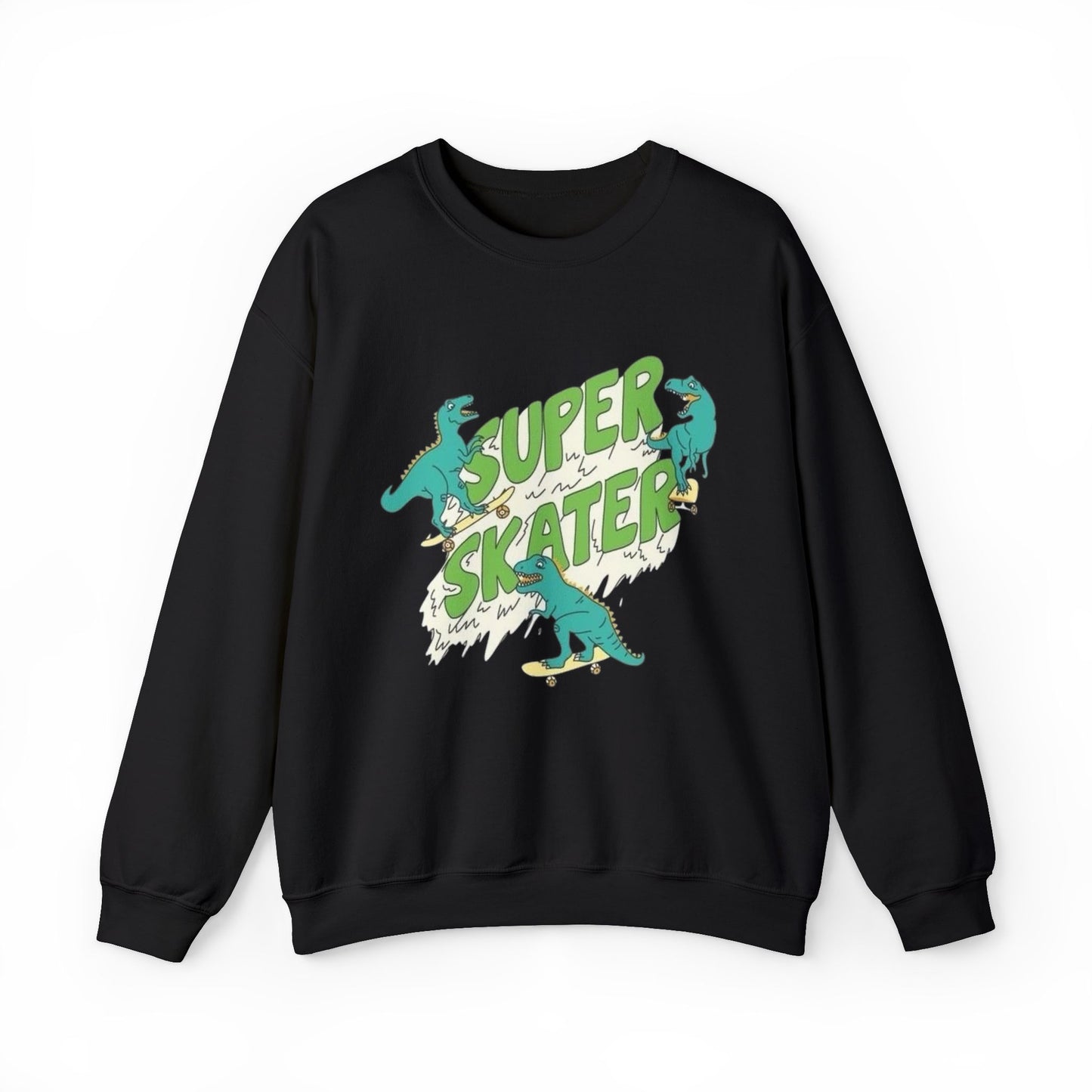 Superskater Dinosaur Sweatshirt Men's Adult Crewneck