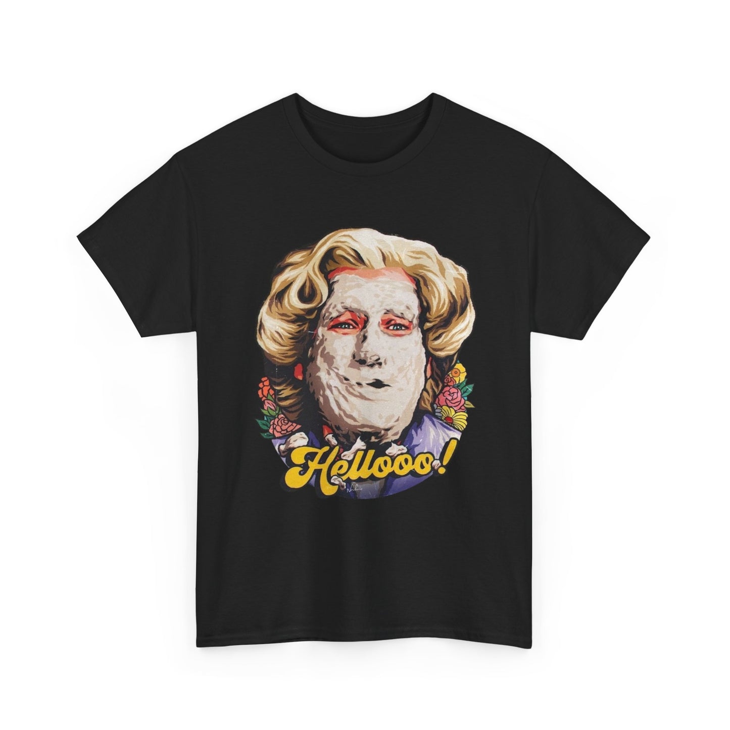 Ms Doubtfire Funny Vintage T-Shirt Men's Women's Heavy Cotton Tee NEW GIFT