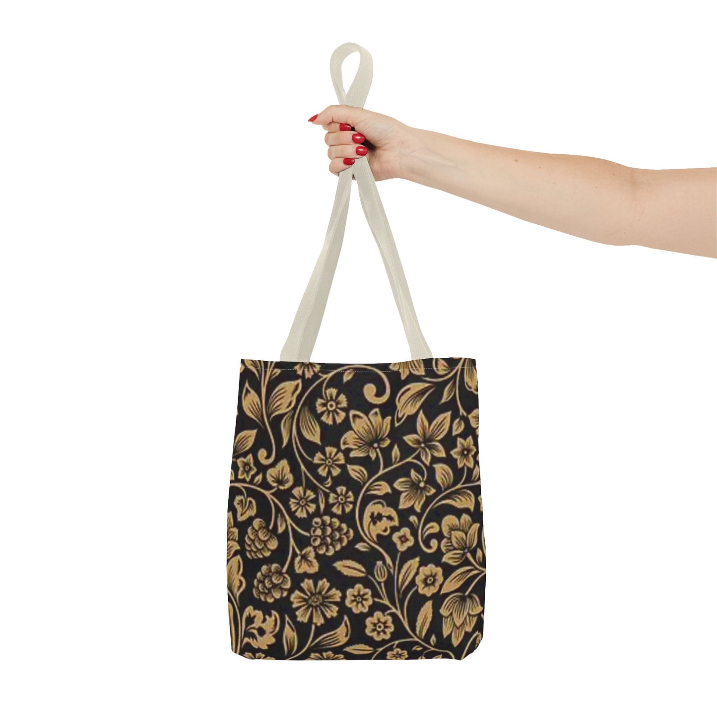 Gold Flowers Multi Color BRAND NEW MODERN Tote Bag (AOP)