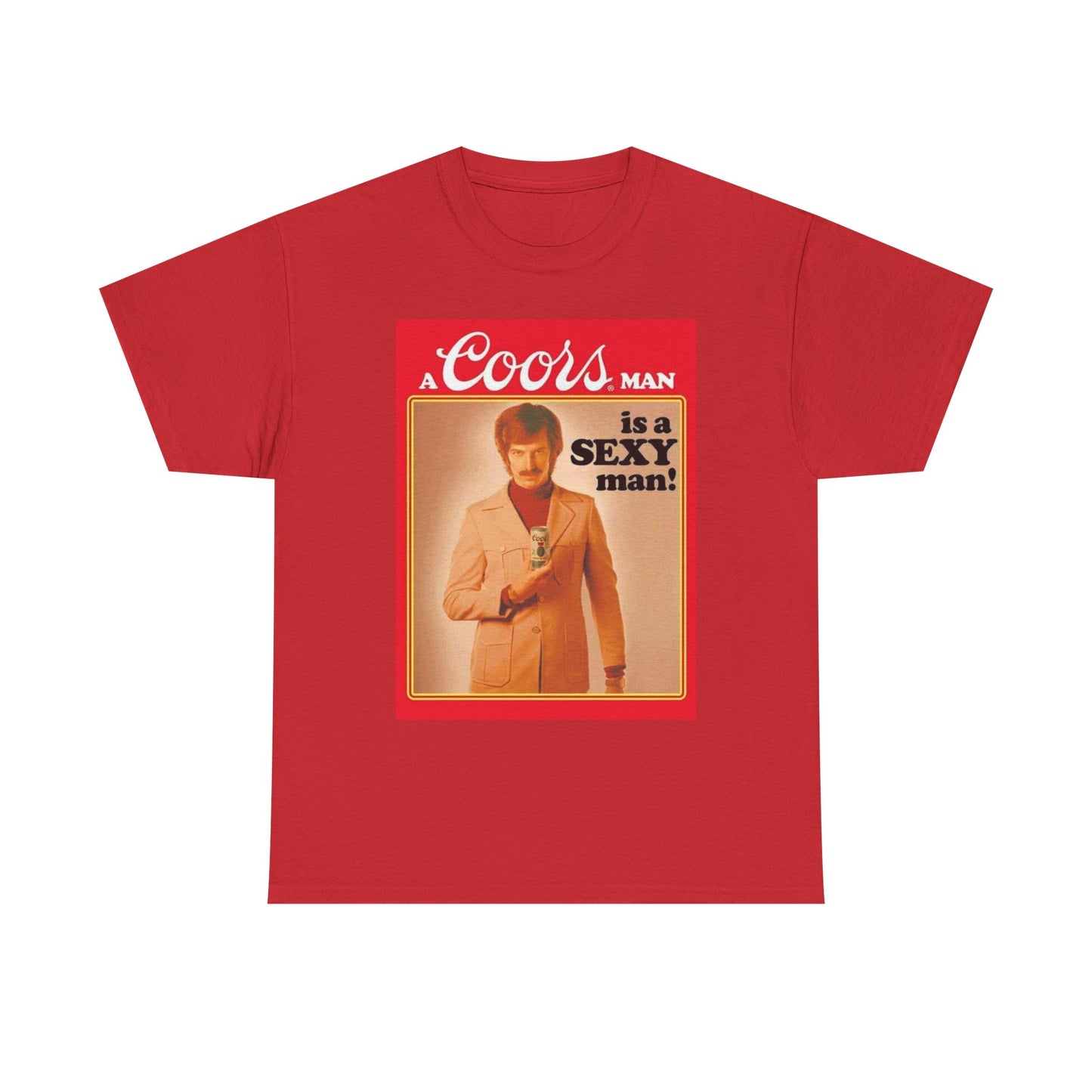 Coors Shirt Vintage Poster Retro Graphic 80s Art Beer Unisex Heavy Cotton Tee