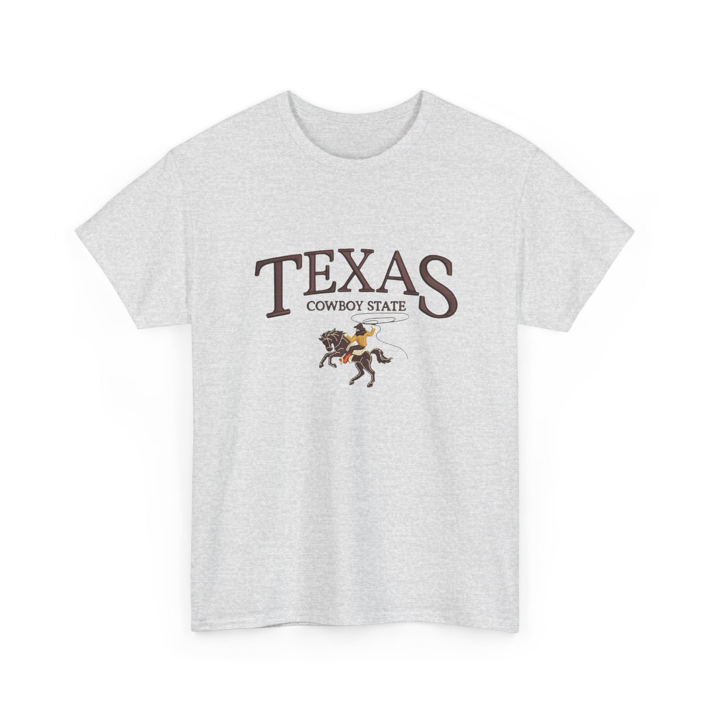 Texas Cowboy State Graphic T Shirt NEW Unisex Heavy Cotton Tee