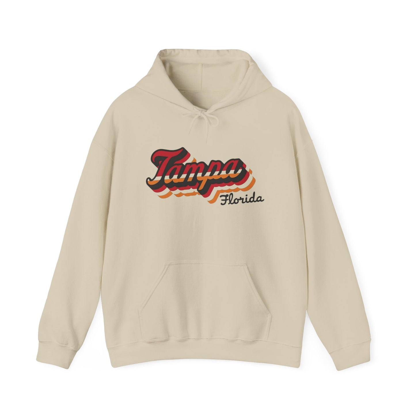 Tampa Florida Retro Graphic Hoodie Unisex Heavy Blend™ Hooded Sweatshirt