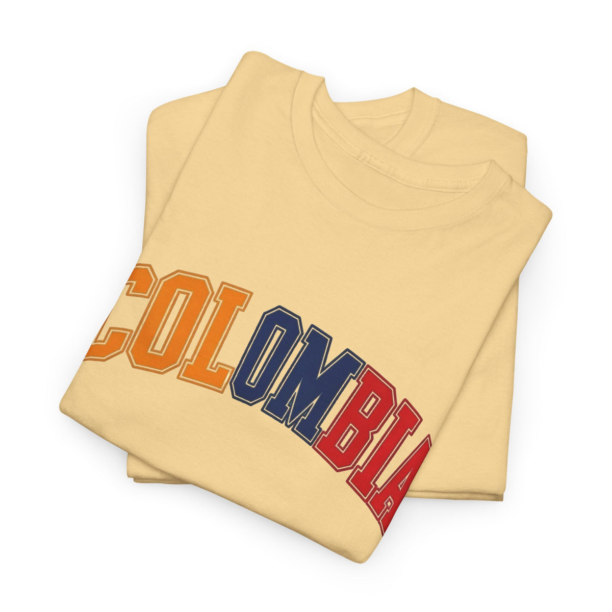 Colombia Graphic T Shirt Men's Classic Travel NEW Heavy Cotton Tee
