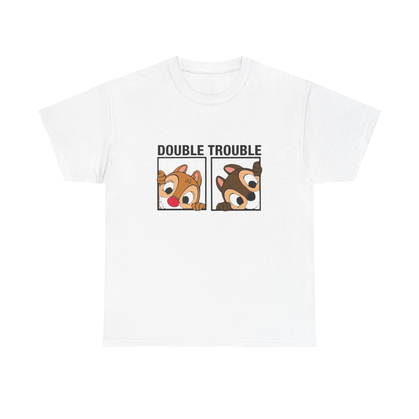 Double Trouble Graphic T Shirt Unisex Heavy Cotton Tee