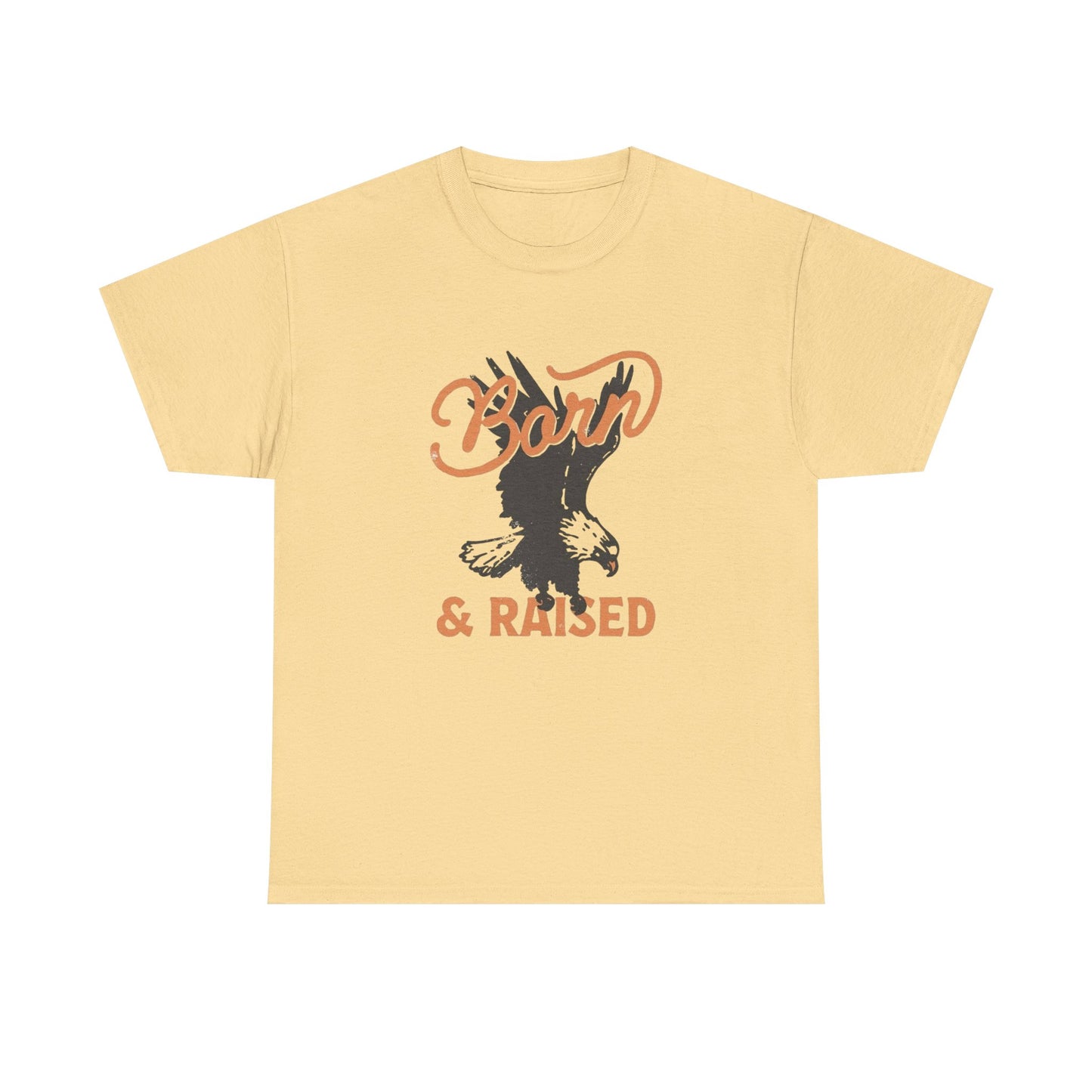 Born And Raised Free Bird Graphic T Shirt Unisex Heavy Cotton Tee Gift