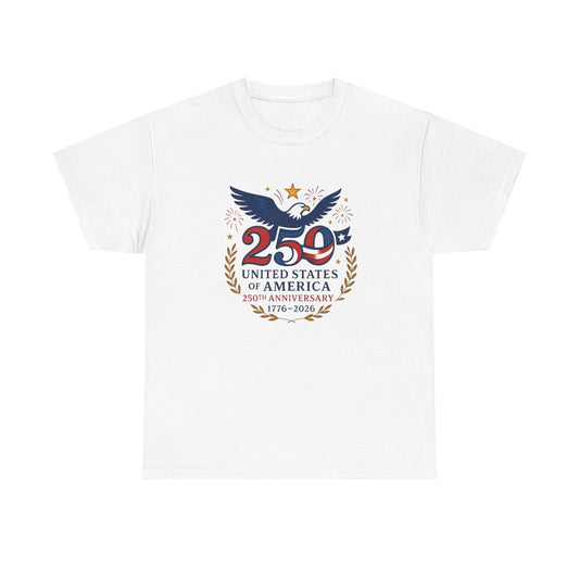USA American 250th Anniversary Graphic T Shirt Adult New Tee