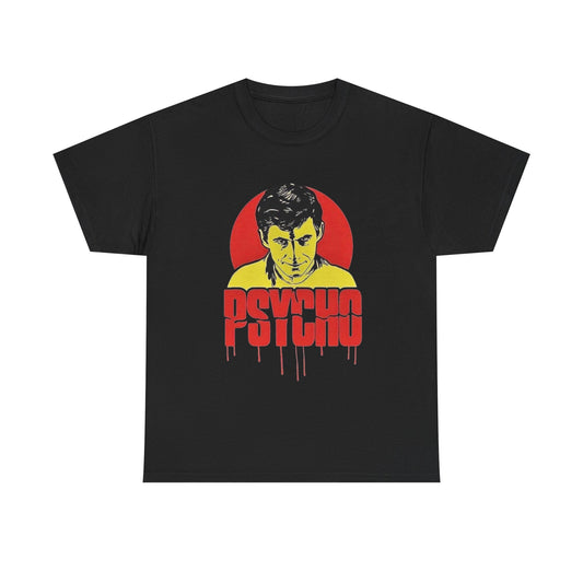 Psycho Vintage Graphic T Shirt Unisex Heavy Cotton Tee
