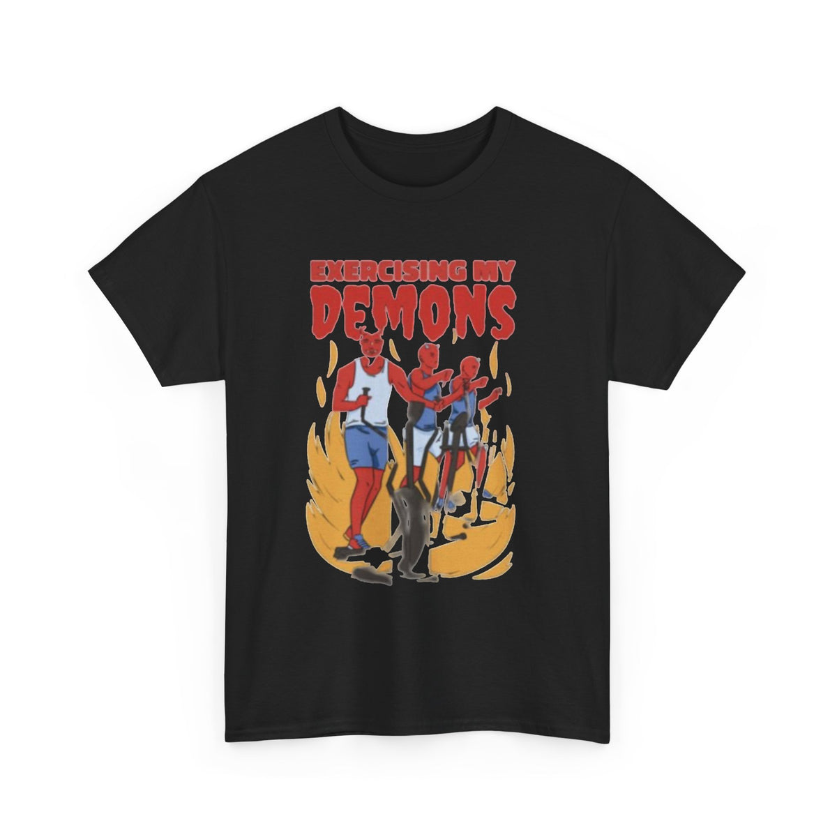 Exercising My Demons Funny Devil  Men's Graphic Tee