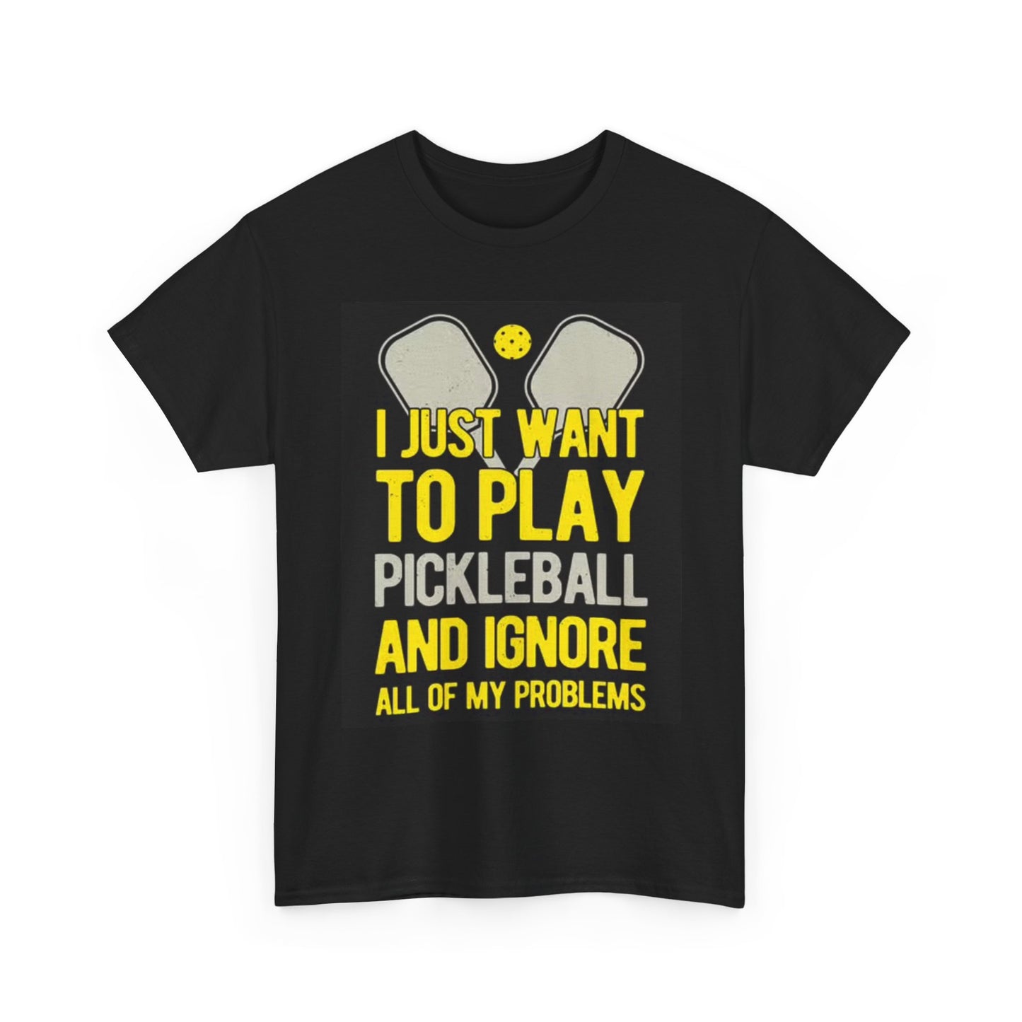Pickleball Graphic T Shirt Humor Great Gift Idea Unisex Heavy Cotton Tee