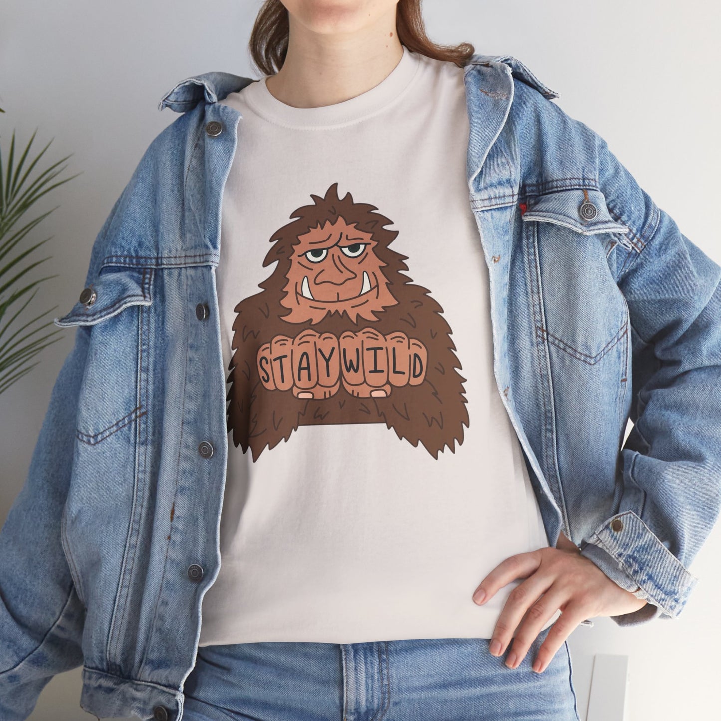 Stay Wild Outdoors Graphic T Shirt Heavy Cotton Tee NEW ADULT UNISEX